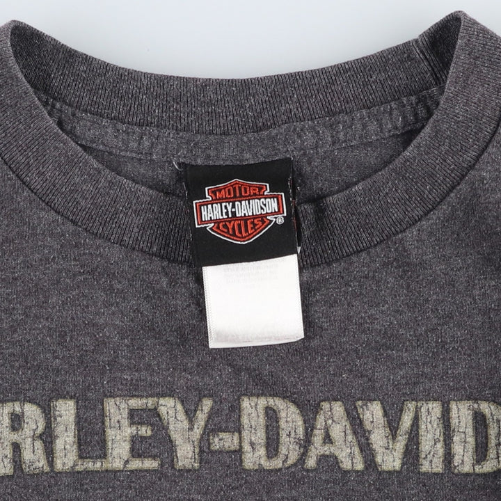 Harley-Davidson Motorcycle Bike T-shirt, Men's Size L cotton Charcoal Vintage Second Hand