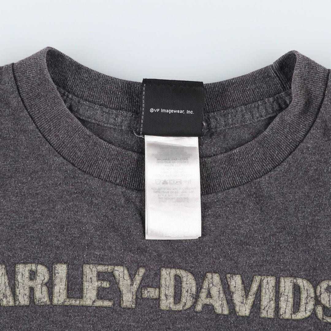 Harley-Davidson Motorcycle Bike T-shirt, Men's Size L cotton Charcoal Vintage Second Hand