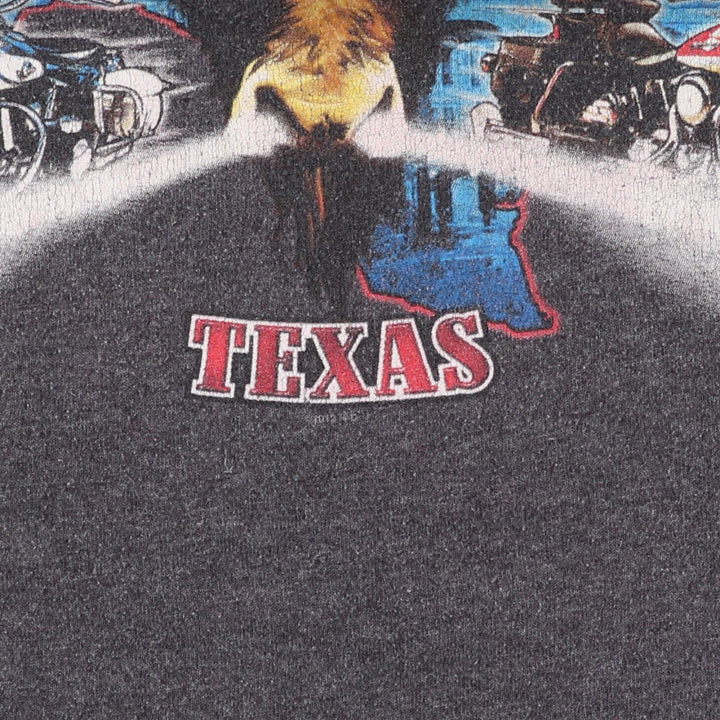 Harley-Davidson Motorcycle Bike T-shirt, Men's Size L cotton Charcoal Vintage Second Hand