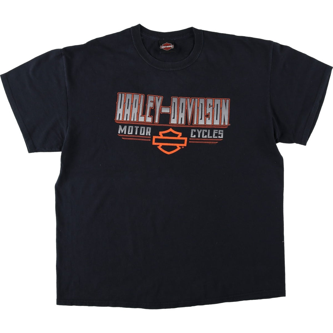 Harley-Davidson Motorcycle Bike T-shirt, Men's XL size unclear black type Vintage Second Hand