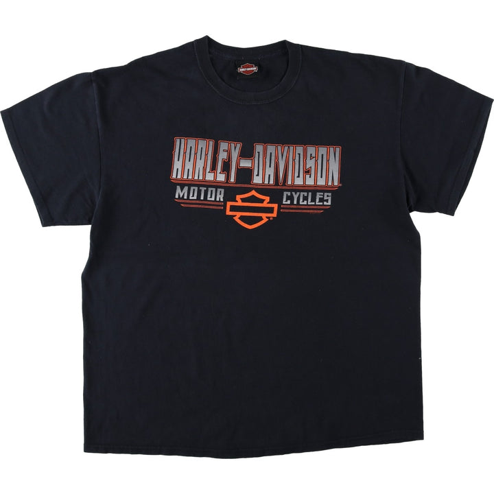 Harley-Davidson Motorcycle Bike T-shirt, Men's XL size unclear black type Vintage Second Hand