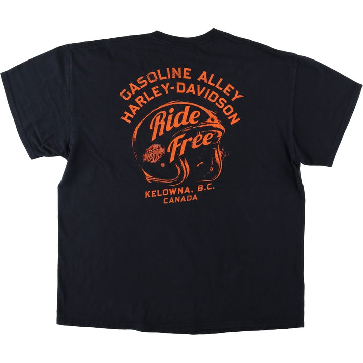 Harley-Davidson Motorcycle Bike T-shirt, Men's XL size unclear black type Vintage Second Hand