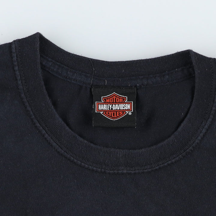 Harley-Davidson Motorcycle Bike T-shirt, Men's XL size unclear black type Vintage Second Hand