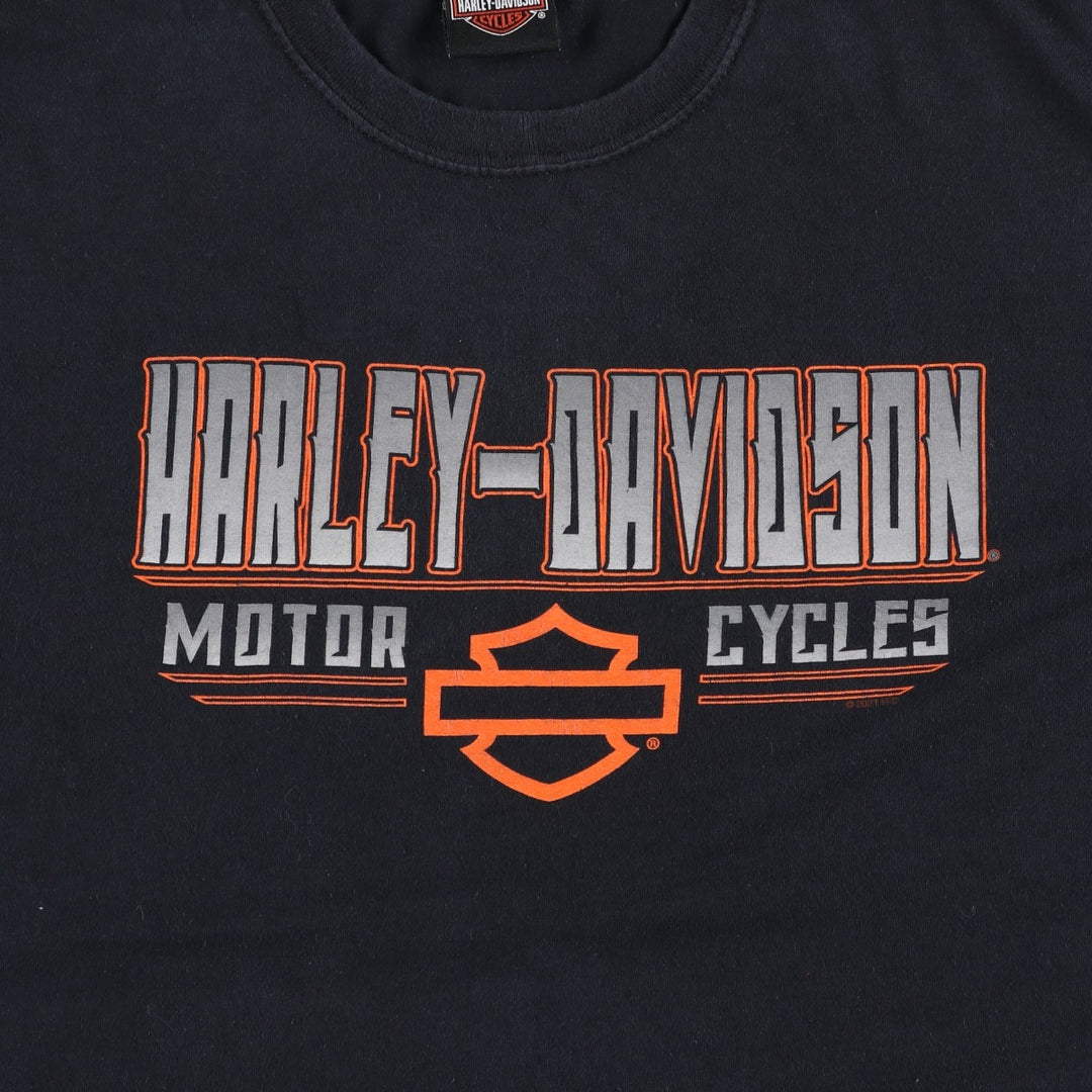 Harley-Davidson Motorcycle Bike T-shirt, Men's XL size unclear black type Vintage Second Hand