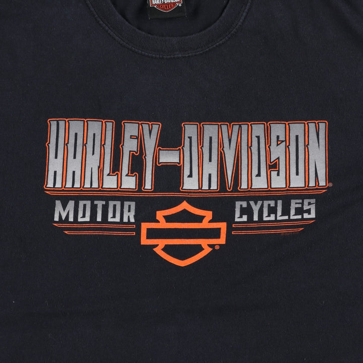Harley-Davidson Motorcycle Bike T-shirt, Men's XL size unclear black type Vintage Second Hand