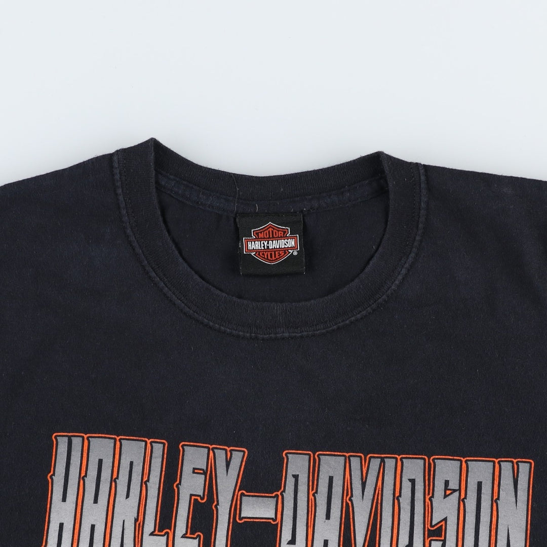 Harley-Davidson Motorcycle Bike T-shirt, Men's XL size unclear black type Vintage Second Hand