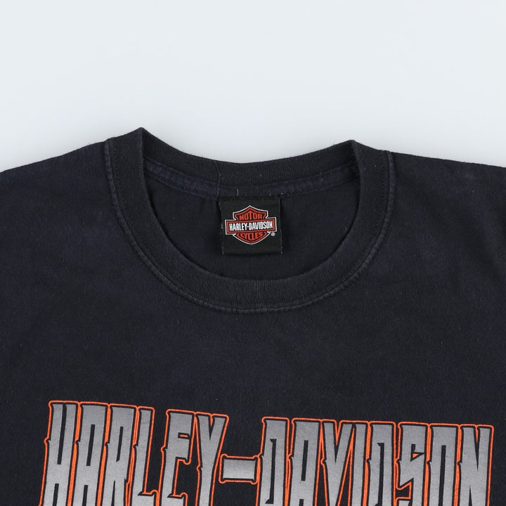Harley-Davidson Motorcycle Bike T-shirt, Men's XL size unclear black type Vintage Second Hand
