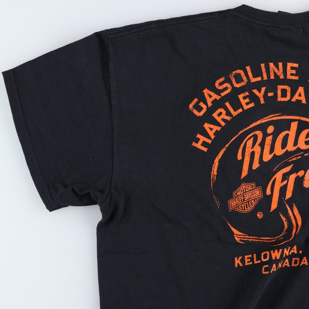 Harley-Davidson Motorcycle Bike T-shirt, Men's XL size unclear black type Vintage Second Hand