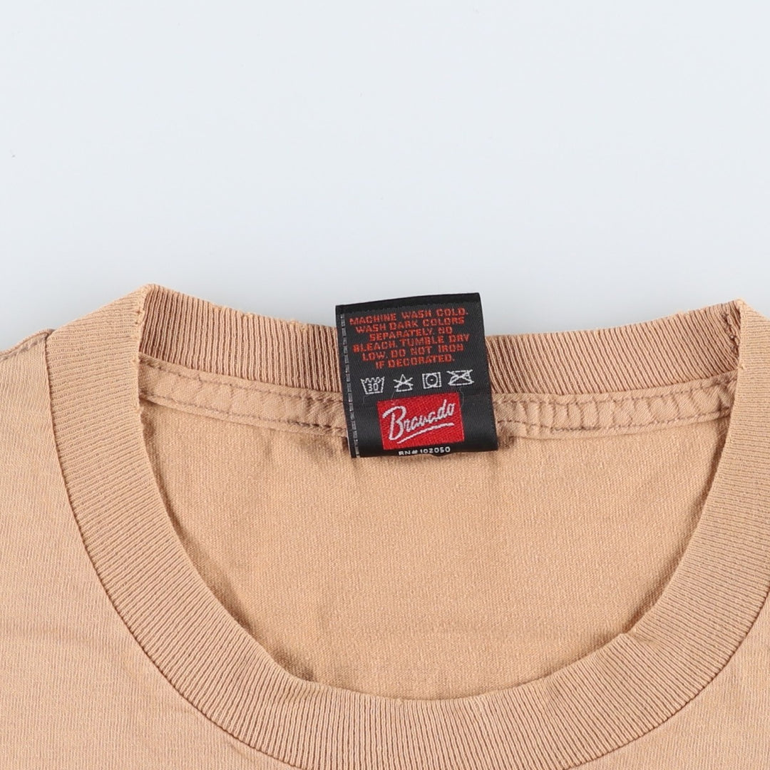 Harley-Davidson Motorcycle Bike T-shirt, Men's XL size cotton beige type brown Vintage Second Hand