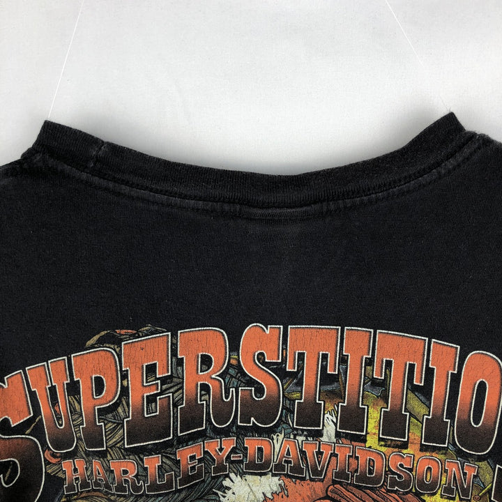 Harley-Davidson Motorcycle Bike T-shirt, Men's Size L cotton black type Vintage Second Hand