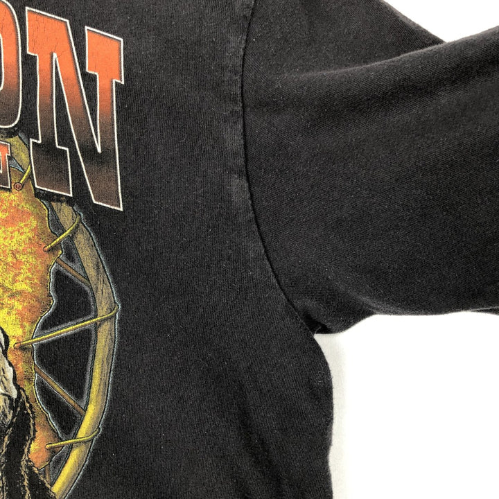 Harley-Davidson Motorcycle Bike T-shirt, Men's Size L cotton black type Vintage Second Hand