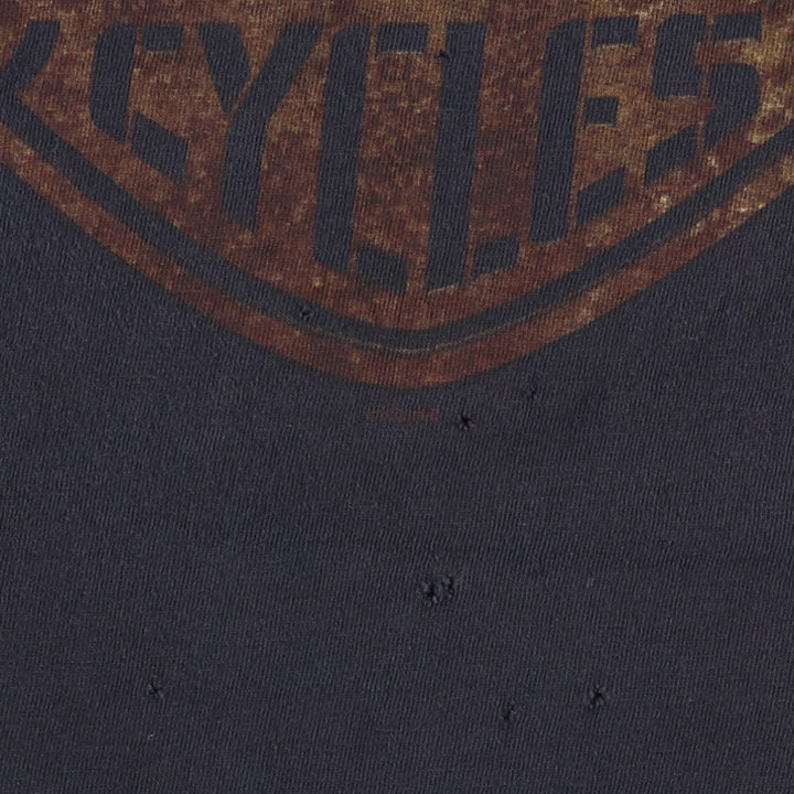00'S Harley-Davidson Motorcycle Bike T-shirt Men's XL size unclear black type Vintage Second Hand