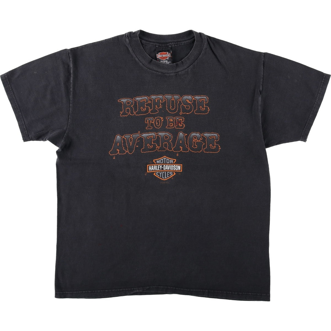 90'S Harley-Davidson Motorcycle Bike T-shirt Made in USA Men's L Vintage cotton black type Vintage Second Hand