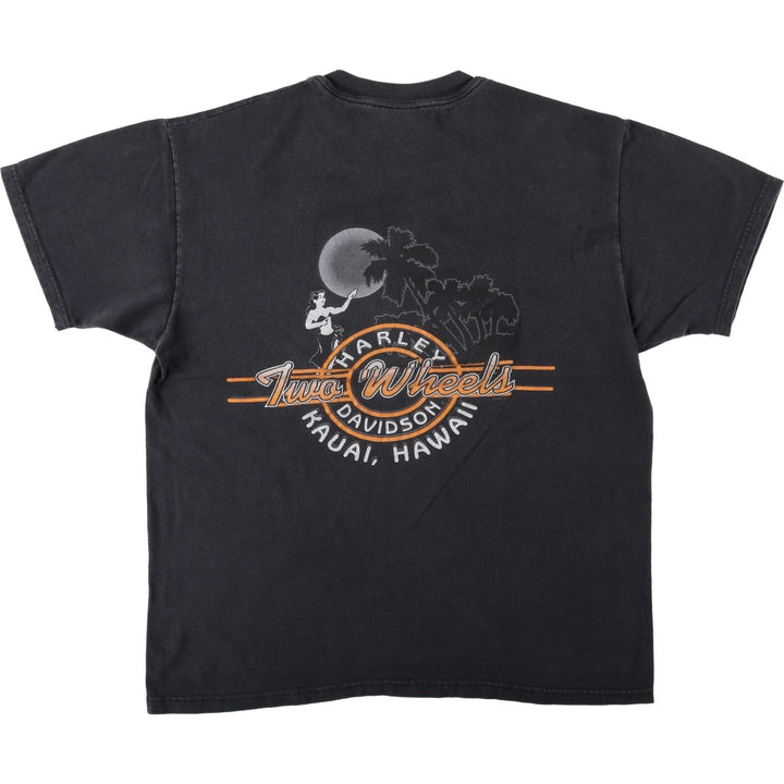 90'S Harley-Davidson Motorcycle Bike T-shirt Made in USA Men's L Vintage cotton black type Vintage Second Hand