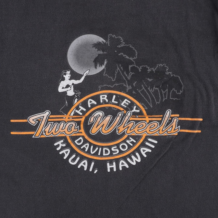 90'S Harley-Davidson Motorcycle Bike T-shirt Made in USA Men's L Vintage cotton black type Vintage Second Hand