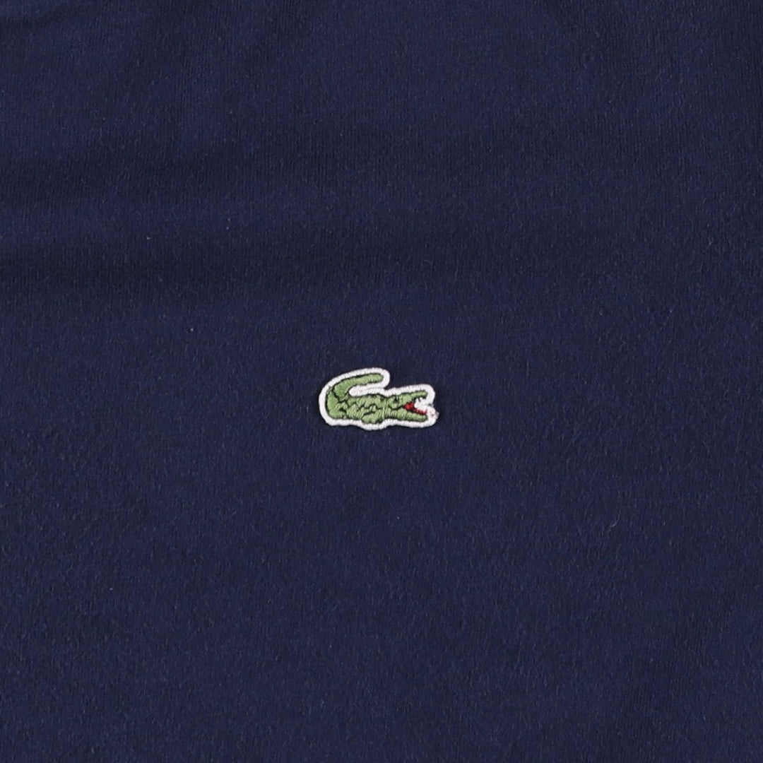Lacoste (LACOSTE) French-designed short-sleeved T-shirt with a single logo, size 3 (equivalent to men's S). cotton navy blue type Vintage Second Hand