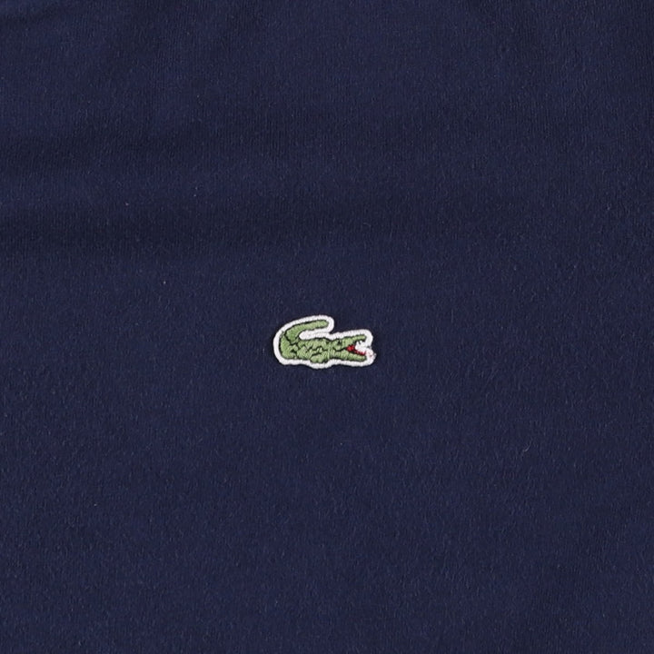 Lacoste (LACOSTE) French-designed short-sleeved T-shirt with a single logo, size 3 (equivalent to men's S). cotton navy blue type Vintage Second Hand