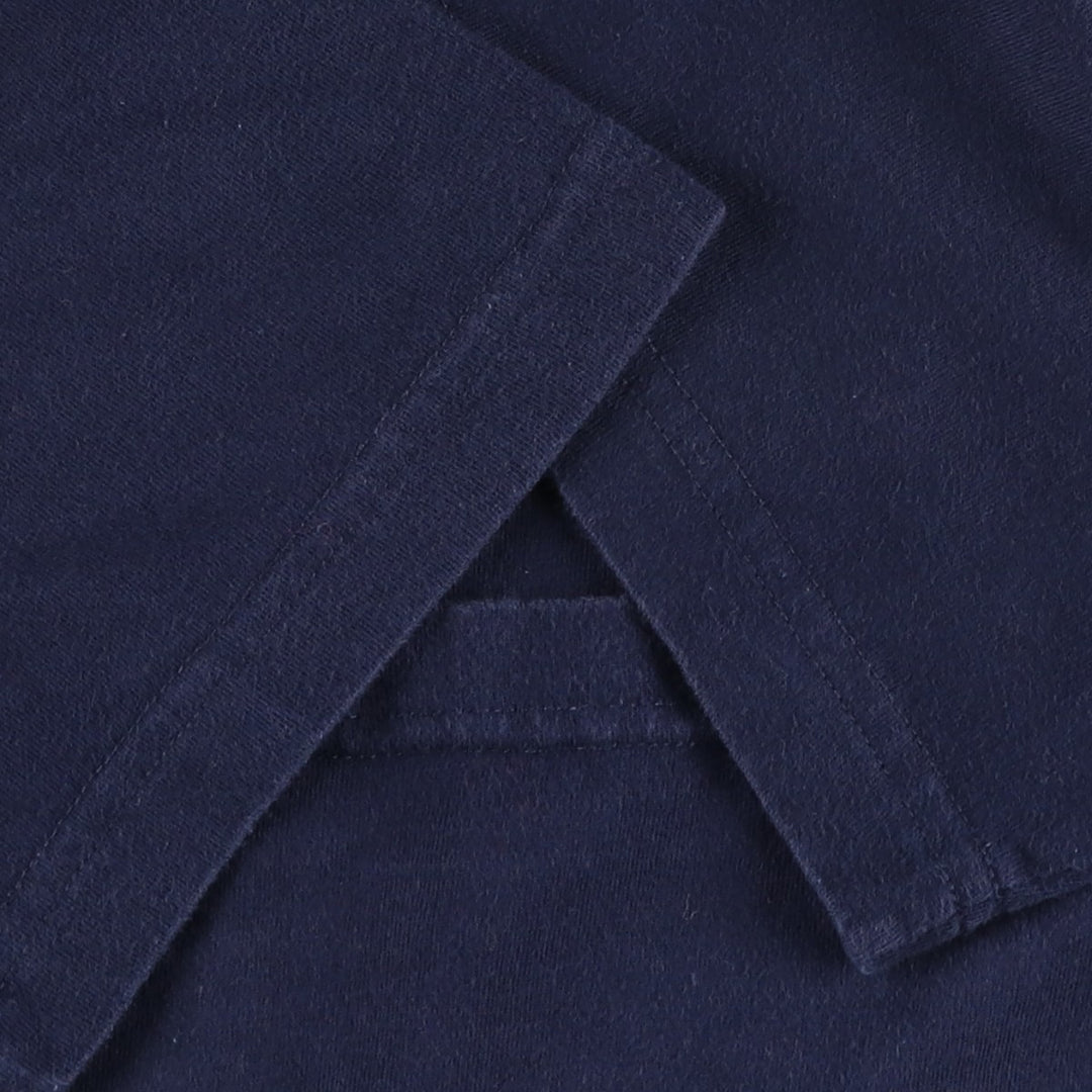 Lacoste (LACOSTE) French-designed short-sleeved T-shirt with a single logo, size 3 (equivalent to men's S). cotton navy blue type Vintage Second Hand