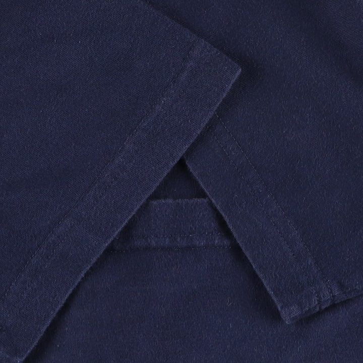Lacoste (LACOSTE) French-designed short-sleeved T-shirt with a single logo, size 3 (equivalent to men's S). cotton navy blue type Vintage Second Hand