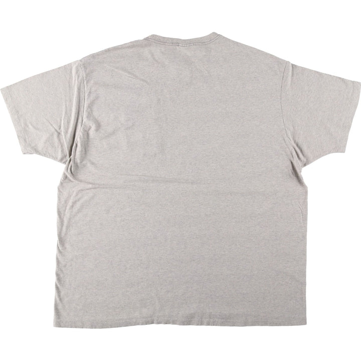 Ralph Lauren POLO by Ralph Lauren Short-Sleeve T-Shirt with One-Point Logo Pocket, Men's Size XXL (approx.) cotton gray type Vintage Second Hand