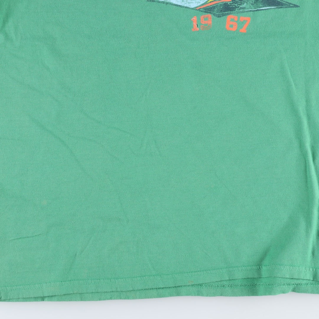2000'S Ralph Lauren POLO JEANS COMPANY Short-Sleeve Printed T-Shirt, Men's Size XL (approx.) cotton green type Vintage Second Hand