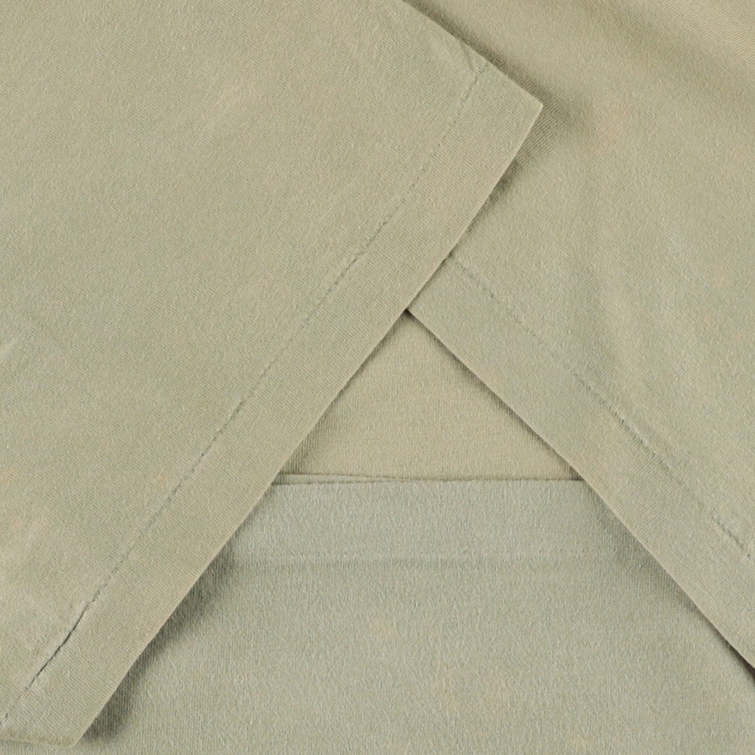 Ralph Lauren POLO by Ralph Lauren Short-Sleeve T-Shirt with One-Point Logo, Men's Size XL (approx.) cotton Khaki type Vintage Second Hand