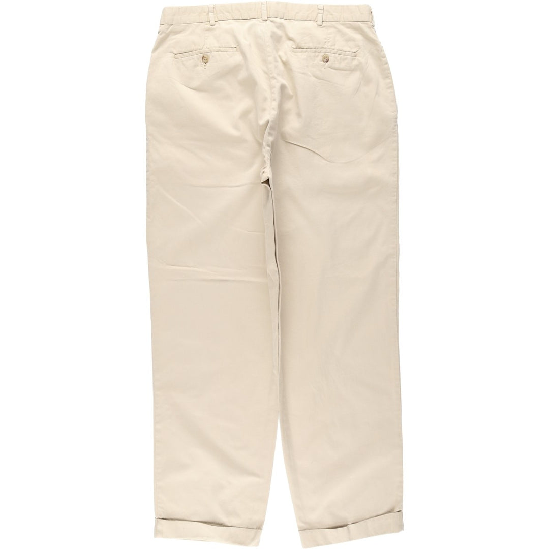 Ralph Lauren POLO by Ralph Lauren Two-pleat Chino Pants for Men, W36 cotton Beige type Vintage Second Hand