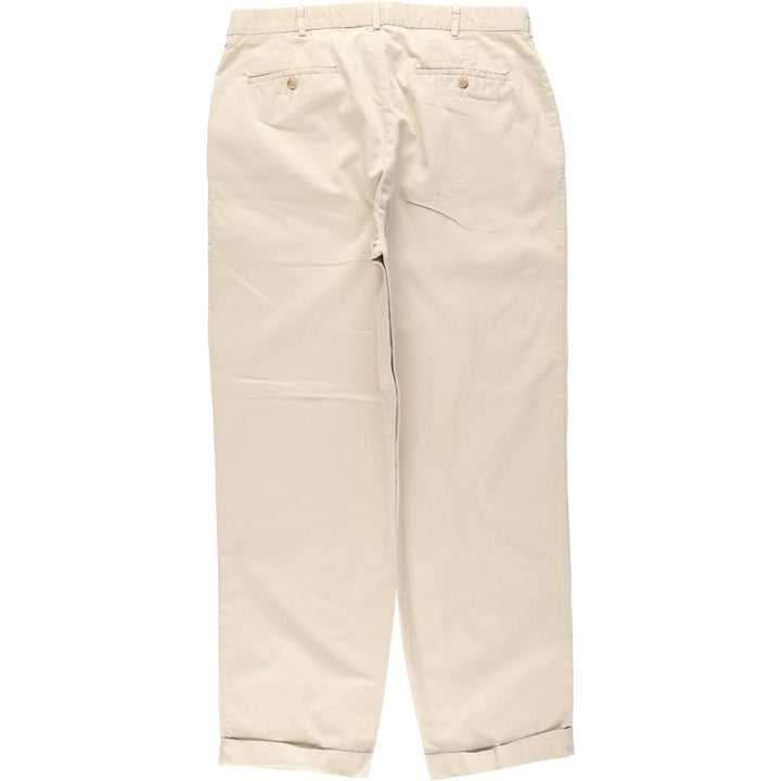 Ralph Lauren POLO by Ralph Lauren Two-pleat Chino Pants for Men, W36 cotton Beige type Vintage Second Hand