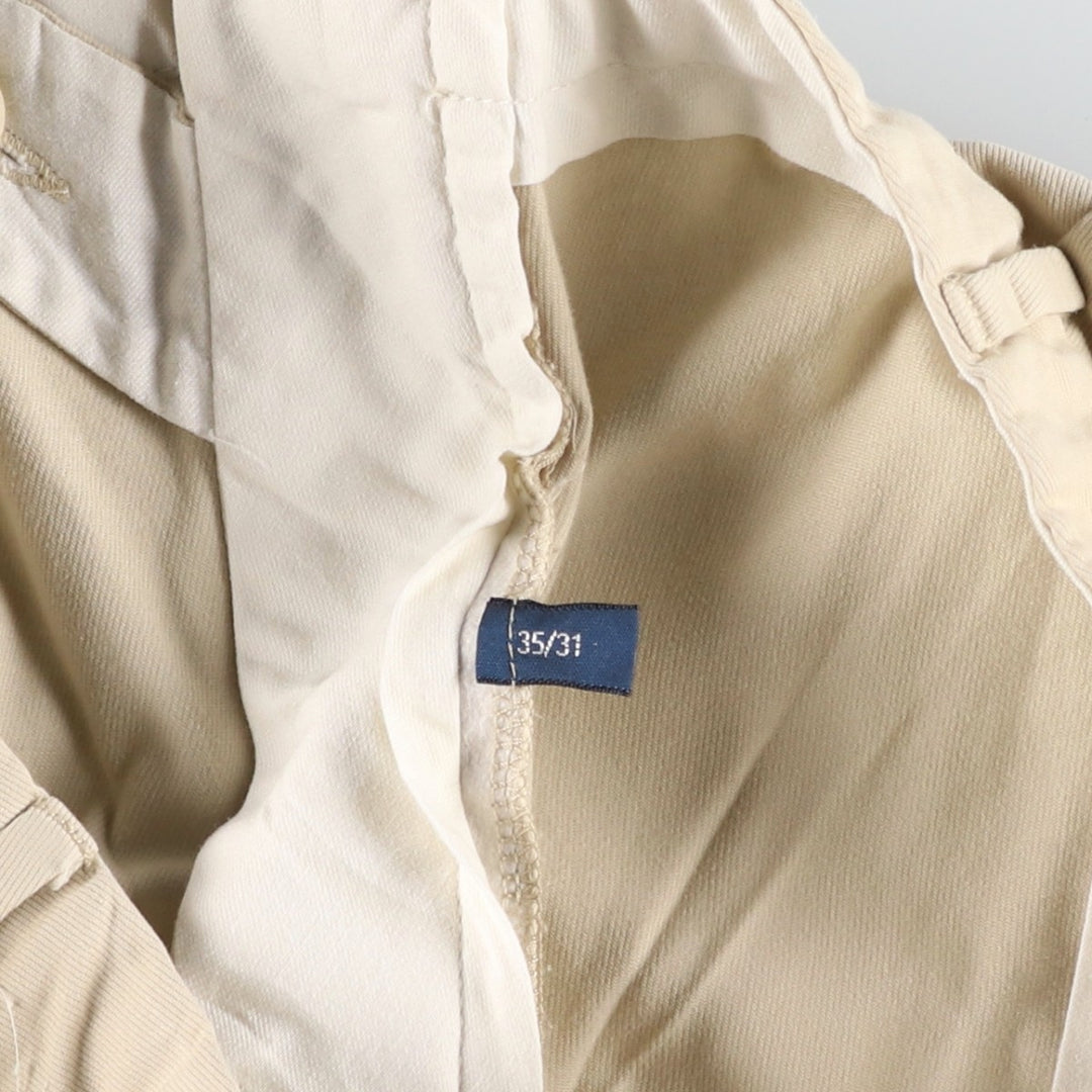 Ralph Lauren POLO by Ralph Lauren Two-pleat Chino Pants for Men, W36 cotton Beige type Vintage Second Hand