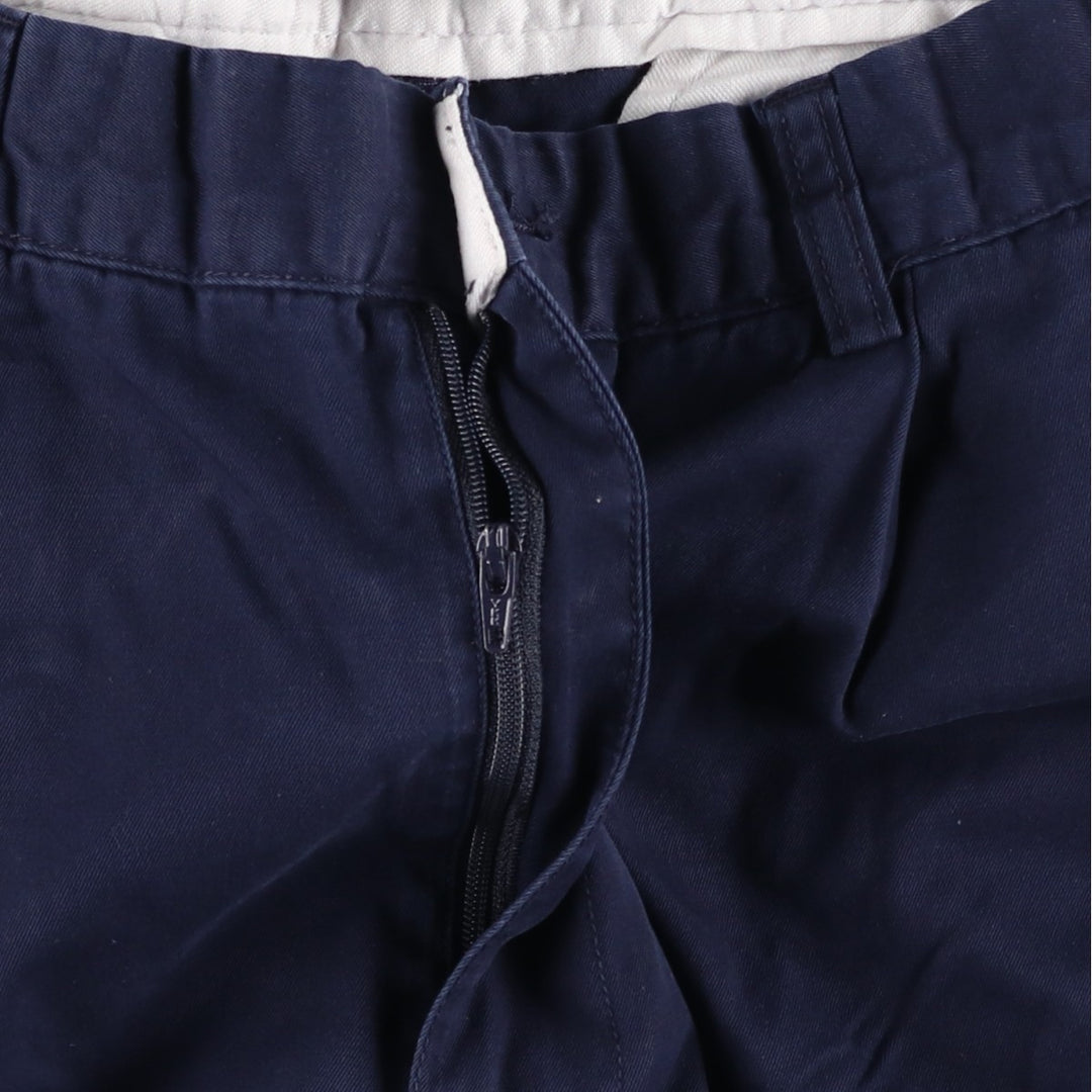 Ralph Lauren POLO by Ralph Lauren Two-pleat Chino Pants for Men, W30 equivalent cotton navy blue type Vintage Second Hand