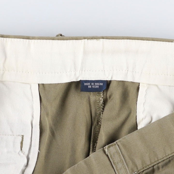 Ralph Lauren POLO by Ralph Lauren HAMMOND PANT, two-pleat chino pants, men's, w34 equivalent cotton beige type brown Vintage Second Hand