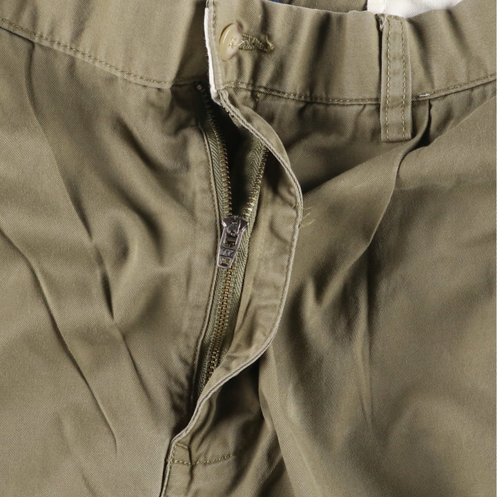 Ralph Lauren POLO by Ralph Lauren HAMMOND PANT, two-pleat chino pants, men's, w34 equivalent cotton beige type brown Vintage Second Hand