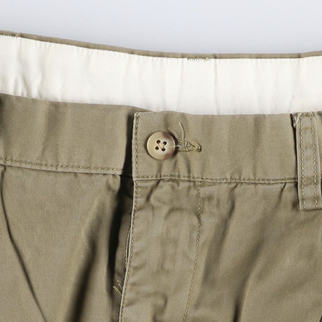 Ralph Lauren POLO by Ralph Lauren HAMMOND PANT, two-pleat chino pants, men's, w34 equivalent cotton beige type brown Vintage Second Hand