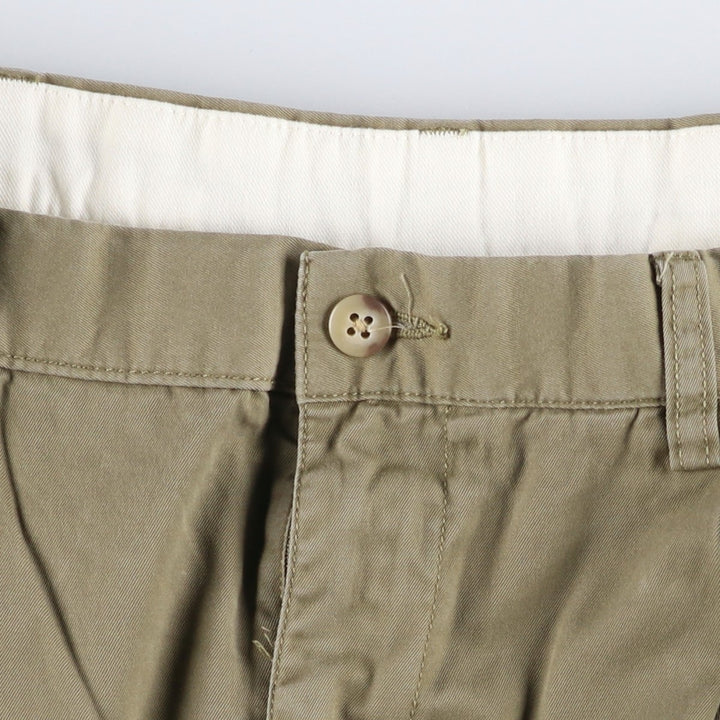 Ralph Lauren POLO by Ralph Lauren HAMMOND PANT, two-pleat chino pants, men's, w34 equivalent cotton beige type brown Vintage Second Hand