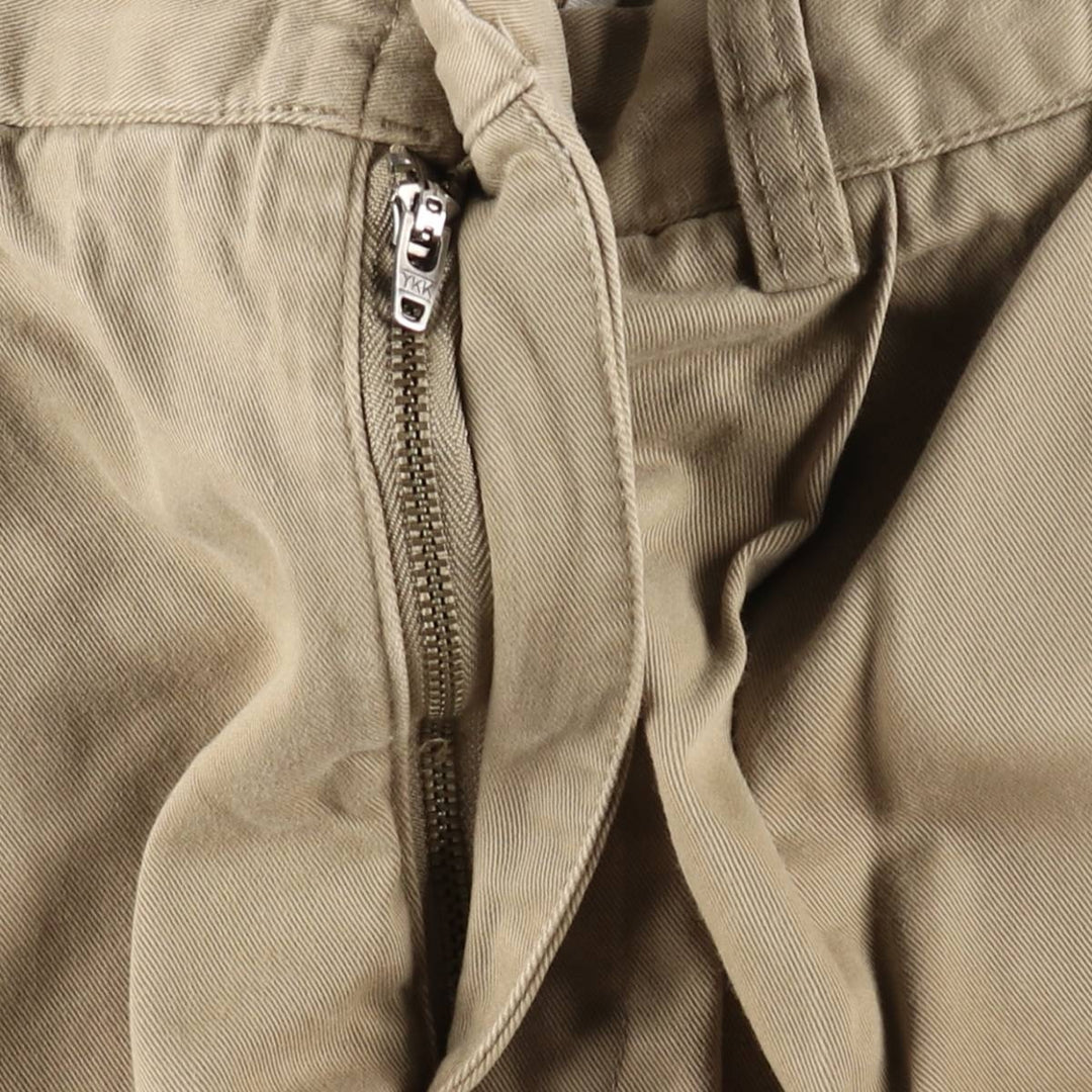 Ralph Lauren POLO by Ralph Lauren Two-pleat Chino Pants for Men, W34 equivalent cotton Beige type Vintage Second Hand