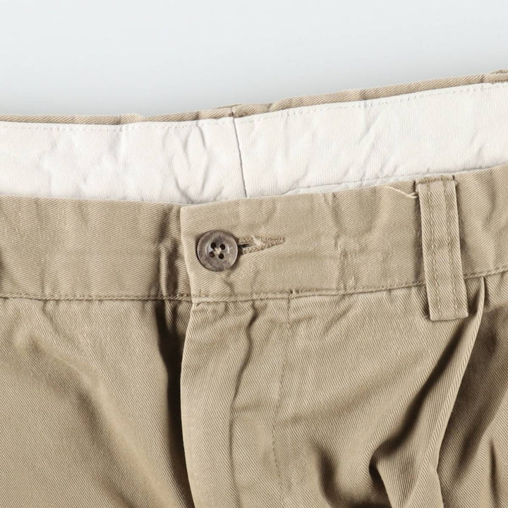 Ralph Lauren POLO by Ralph Lauren Two-pleat Chino Pants for Men, W34 equivalent cotton Beige type Vintage Second Hand