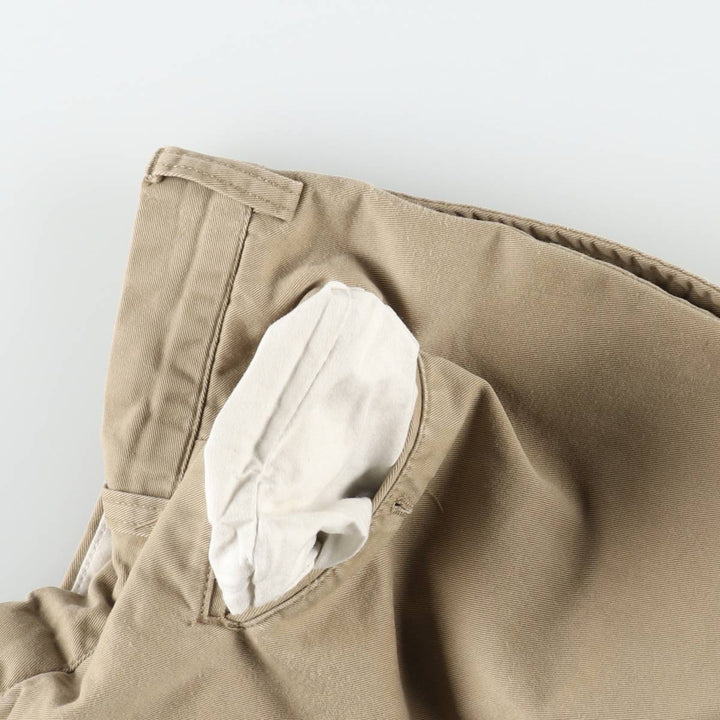 Ralph Lauren POLO by Ralph Lauren Two-pleat Chino Pants for Men, W34 equivalent cotton Beige type Vintage Second Hand