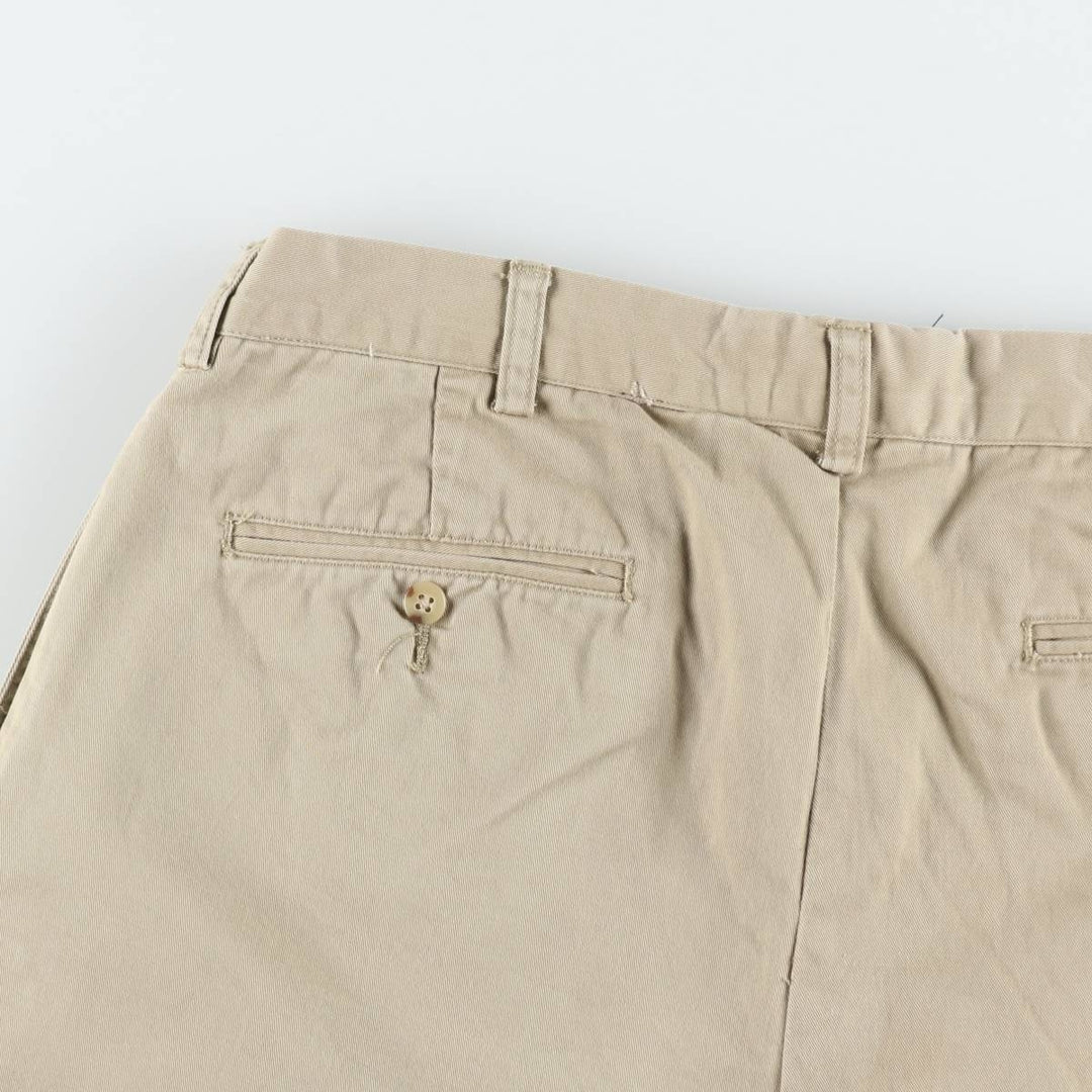 Ralph Lauren POLO by Ralph Lauren ETHAN PANT Two-pleat chino pants for men, size W34 cotton Beige type Vintage Second Hand