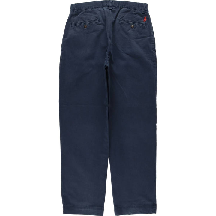 Ralph Lauren POLO by Ralph Lauren ETHAN PANT Two-pleat chino pants for men, size W31 cotton navy blue type Vintage Second Hand