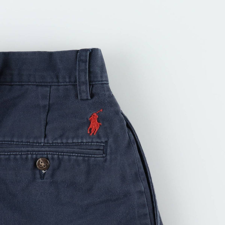 Ralph Lauren POLO by Ralph Lauren ETHAN PANT Two-pleat chino pants for men, size W31 cotton navy blue type Vintage Second Hand