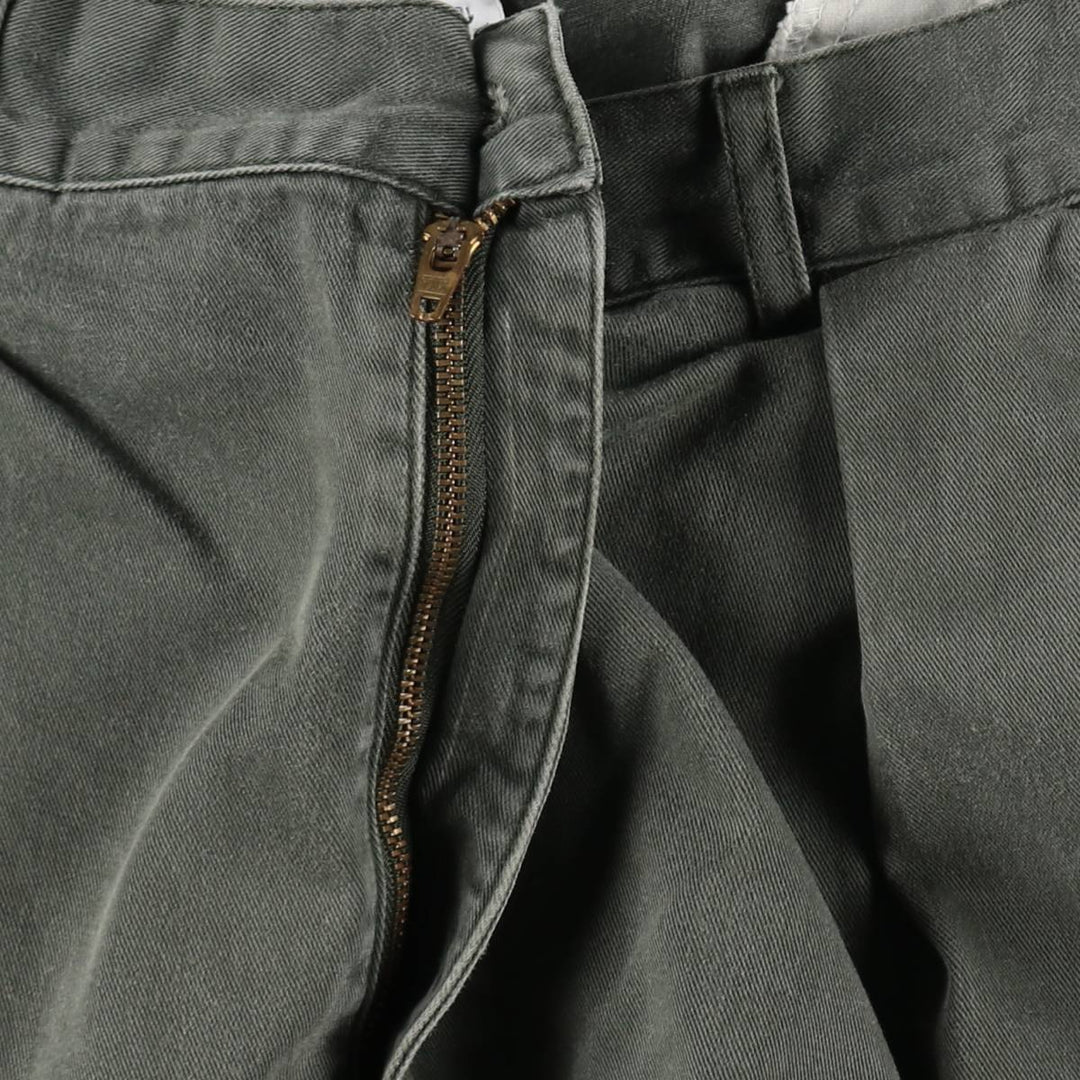 Ralph Lauren POLO by Ralph Lauren Two-pleat Chino Pants for Men, W35 cotton green type Vintage Second Hand