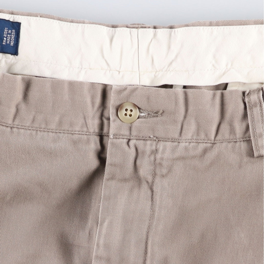Ralph Lauren POLO by Ralph Lauren HAMMOND PANT, two-pleat chino pants, men's w36 equivalent cotton beige type brown Vintage Second Hand