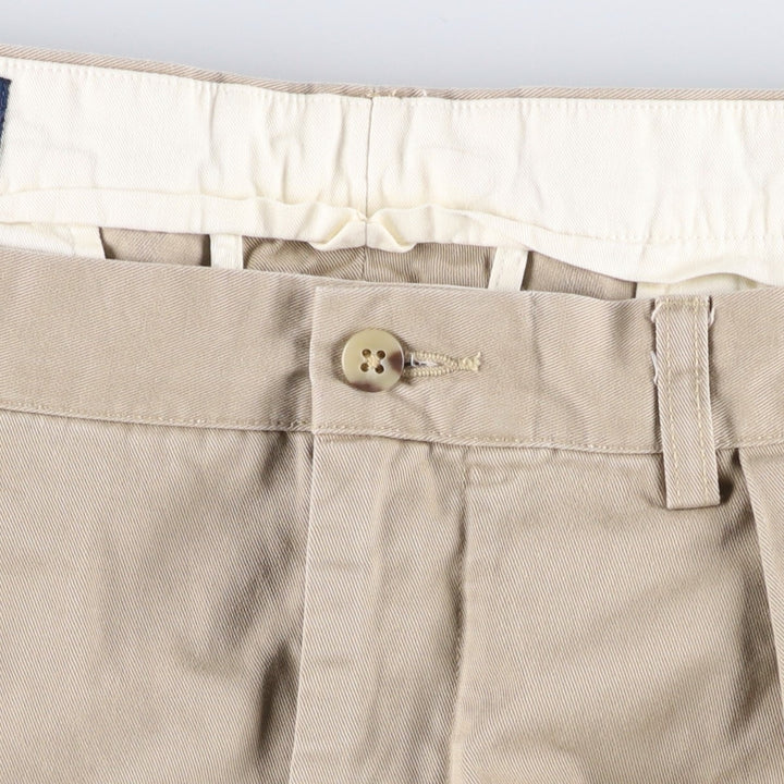 Ralph Lauren POLO by Ralph Lauren Two-pleat Chino Pants for Men, W36 cotton Beige type Vintage Second Hand