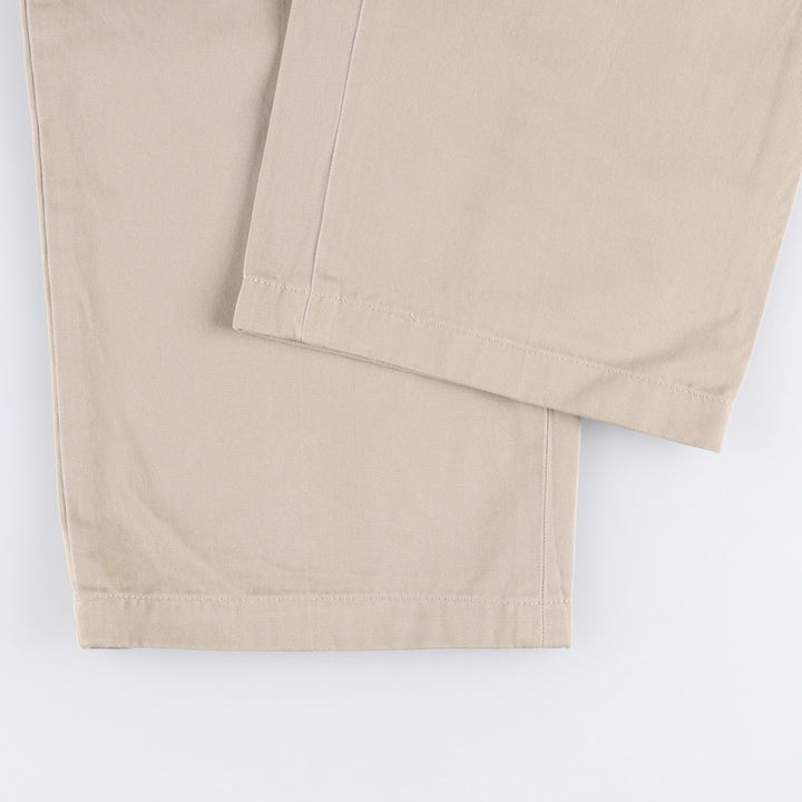 Ralph Lauren POLO by Ralph Lauren Two-pleat Chino Pants for Men, W36 cotton Beige type Vintage Second Hand