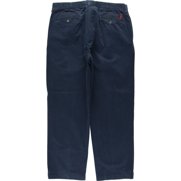 Ralph Lauren POLO by Ralph Lauren ETHAN PANT Two-pleat chino pants for men, size W36 cotton navy blue type Vintage Second Hand