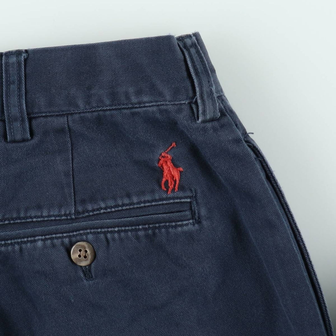 Ralph Lauren POLO by Ralph Lauren ETHAN PANT Two-pleat chino pants for men, size W36 cotton navy blue type Vintage Second Hand