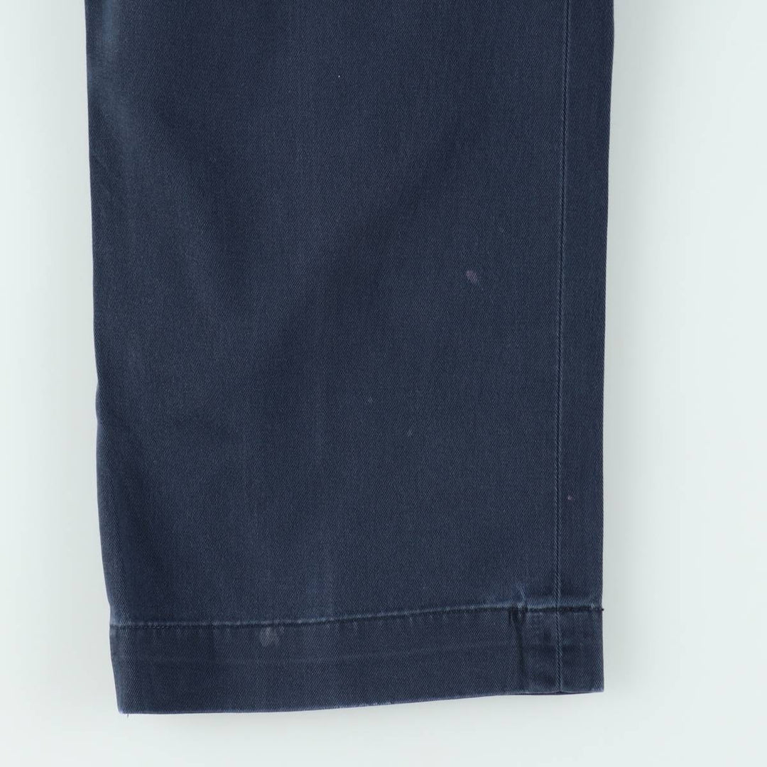 Ralph Lauren POLO by Ralph Lauren ETHAN PANT Two-pleat chino pants for men, size W36 cotton navy blue type Vintage Second Hand