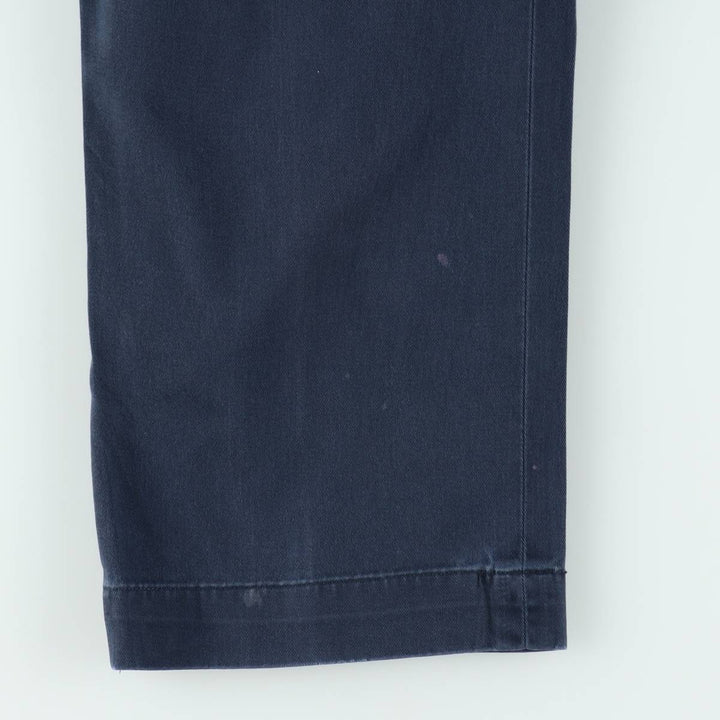 Ralph Lauren POLO by Ralph Lauren ETHAN PANT Two-pleat chino pants for men, size W36 cotton navy blue type Vintage Second Hand