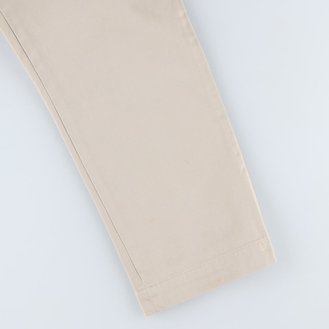 Ralph Lauren POLO by Ralph Lauren ETHAN PANT, two-pleat chino pants, men's size W35 cotton Beige type Vintage Second Hand