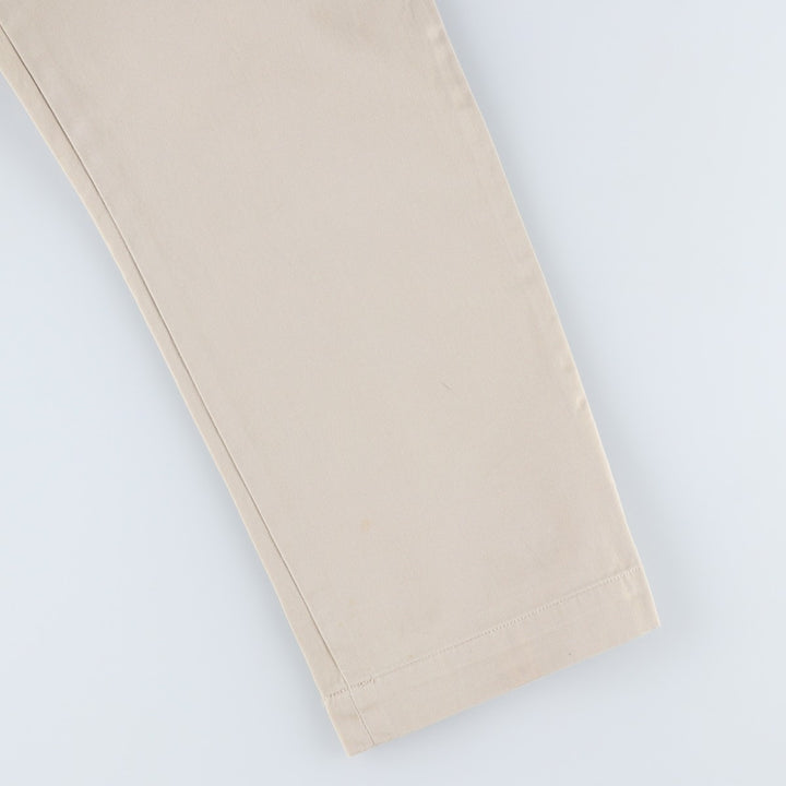 Ralph Lauren POLO by Ralph Lauren ETHAN PANT, two-pleat chino pants, men's size W35 cotton Beige type Vintage Second Hand